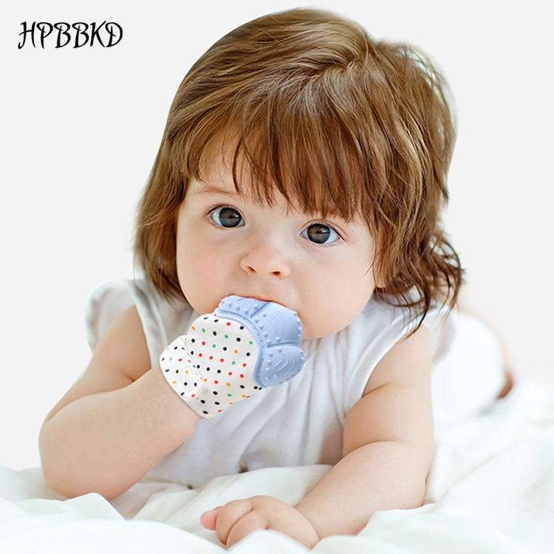 Baby Teething Mitten Silicone Glove